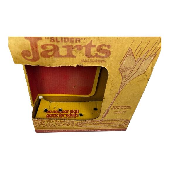 BOX ONLY READ Vintage Regent Jarts Lawn Dart Game Box Only AS IS - Picture 7 of 7